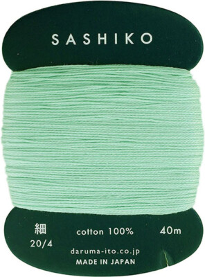 Sashiko Thread - DARUMA - THIN Weight - 40m Cards - 100% Cotton