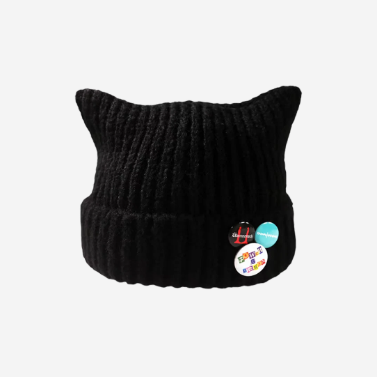 G-DRAGON Knit Cap Black Authentic Beanie Hat Limited Edition