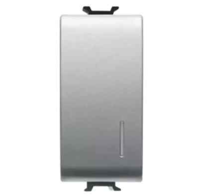 GEWISS GW14132 PULSANTE UNIPOLARE ILLUMINABILE 16A 1 MODULO CHORUS TITANIO