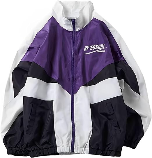 ☆NERDY☆ Conceal Zipper Windbreaker Light Purple WB-