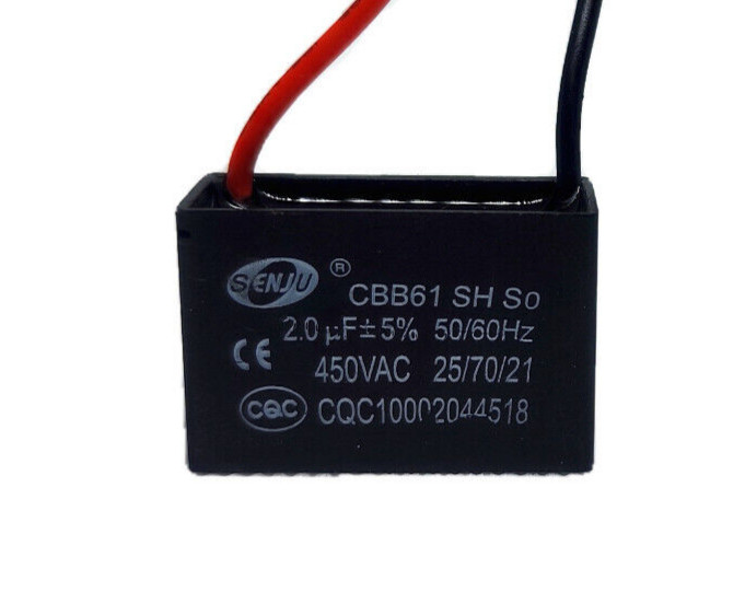 Condensateur Moteur DÃ©Marrage 2ÂµF 450v Ã  Fils Cbb61 2uf Sh 450vac