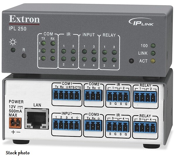 Control link. Процессор управления extron. extron ipcp pro 555. extron ip link pro. extron для управления камерой.