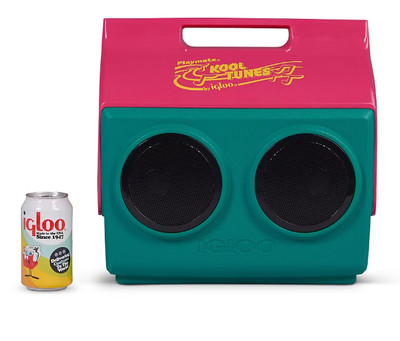 Igloo 14-Quart Bluetooth  2 Speaker Boombox Cooler, 10 hour Playtime, Retro Look