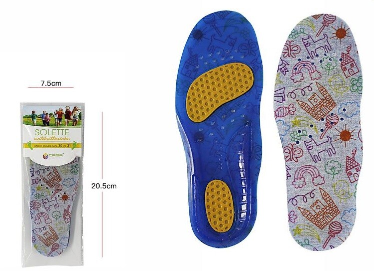 Coppia Di Solette Piede Benessere Scarpe Calzature Comfort Da 30 a 31 64470 dfh