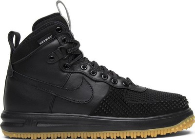 NIKE NIKE LUNAR FORCE 1 DUCKBOOT 'BLACK GUM' 805899-003 SHIP NOW