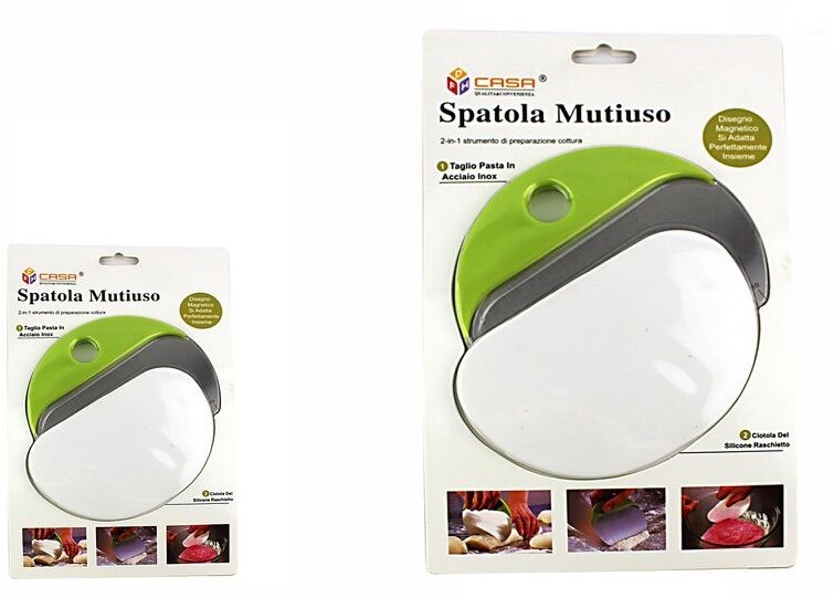 Spatola 2in1 Per Dolci Torte Creme Tagliapasta In Acciaio dfh