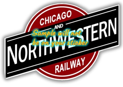 Chicago North Western Railroad Heralds Logos Vinyl Decals Sign Stickers