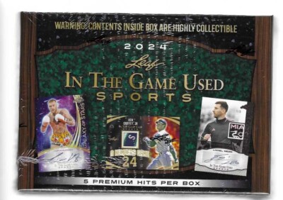 2024 LEAF IN THE GAME USED MULTI-SPORTS SEALED BOX  5 PREMIUM HITS