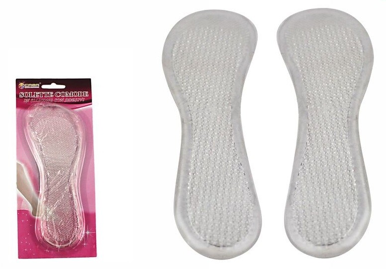 Coppia Solette Gel Silicone Morbido Cura Protezione Sottopiede Piedi 54595 dfh