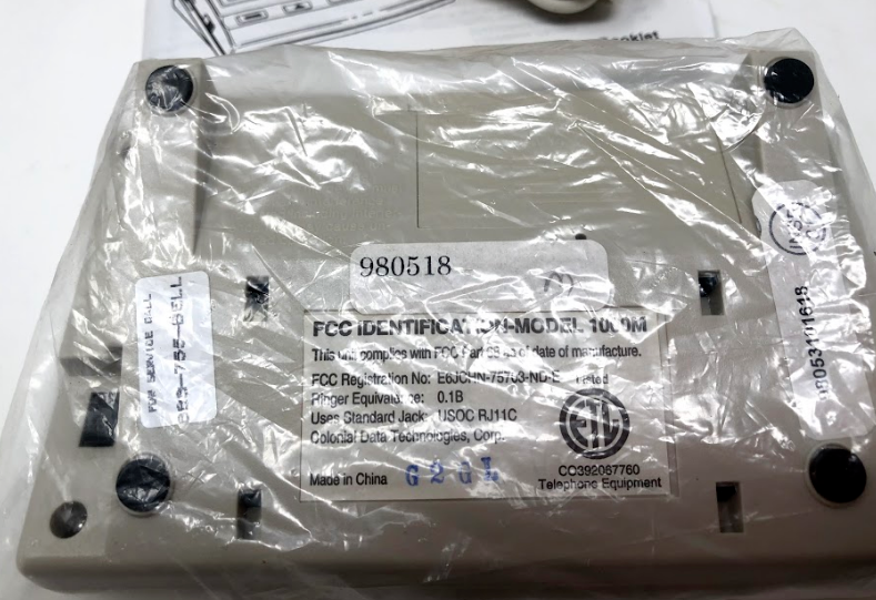 Pacific Bell CDT Call Identifier Caller ID Display Unit 1000M