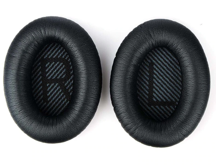2x Kunstleder Ohrpolster für Bose Quietcomfort 35 QC35 II QC35II Kopfhörer