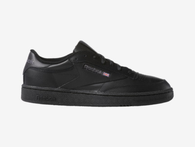 Reebok Club C 85 Triple Black Charcoal AR0454 Men's Size 7.5-13 Classic Vintage
