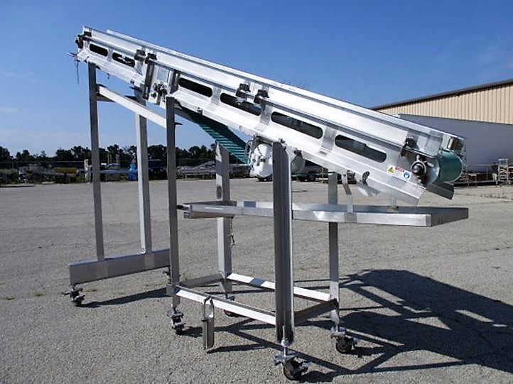 Cozzini Incline Belt Conveyor Stainless Steel Sanitary Food Grade 12