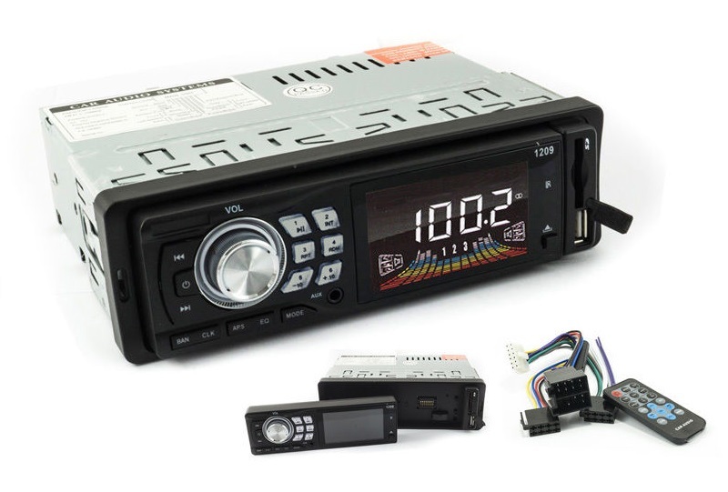 Autoradio Car Stereo 1209e Digitale Lettore Sd Mp3 Mmc Usb Radio Fm Aux linq