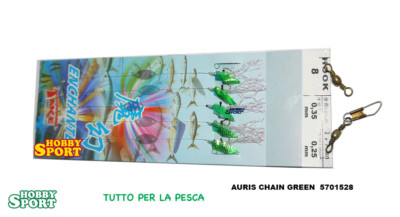 LENZA PICCOLA TRAINA 5 GREEN AURIS CHAIN  AMO 8 FILO 0,35 ENCHANTER TAKE 5701528