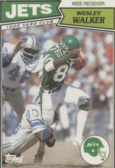 1987 Topps United Kingdom American Football Wesley Walker #35