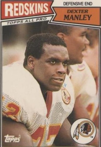 Dexter Manley 1987 Topps #76 football card Washington
