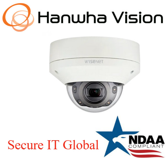 Hanwha Techwin XNV-6080R 2MP Vandal Outdoor IP Security Dome Camera 2.8-12mmLens