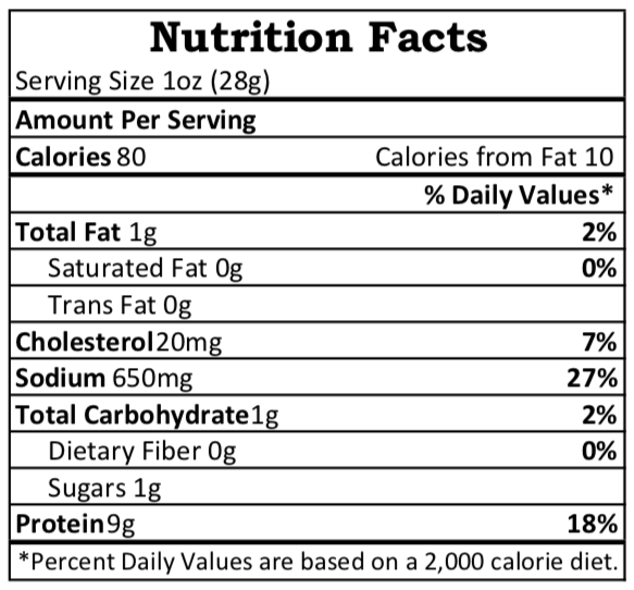 East Texas Beef Jerky 1 Lb