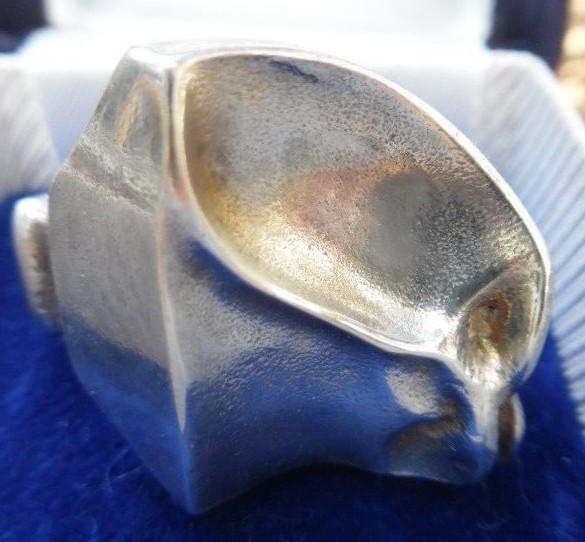 Vintage Sterling Silver Lapponia Modernist Ring by Bjorn Weckstrom Finland