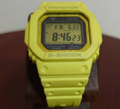 Casio G-Shock GW-M5610MD-9JF Solar Neon Yellow Preowned Good Condition Rare