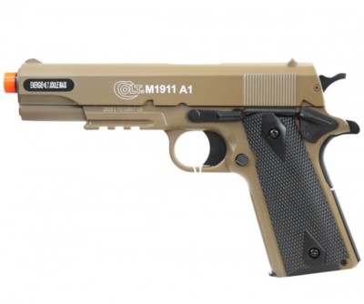 Colt M1911 A1 Replica Airsoft Spring Pistol With Metal Slide