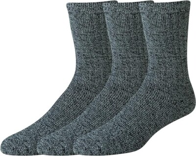 Amazon Aware Unisex Adults' M Heavy Cushion Crew Sock, 3 Pairs, Gray Heather,