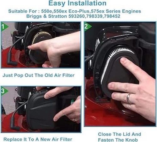 Air Filter for Briggs Stratton 798452 593260 4247 5432K 5432 OREGON 30-168 Lot