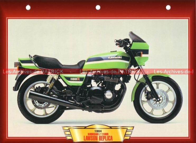 Kawasaki Z 1100 R Eddie Lawson Replica Z1100 1984 : Fiche Moto #000579