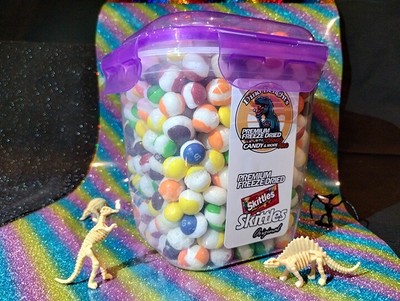 Freeze Dried LGBTQIA2S+ RAINBOW SKITTLEZ Flag Colors 54 OZ Original Candy Jar