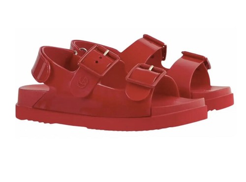 Pre-owned Gucci In Box 100% Authentic  Mini Double Sandal Red 36