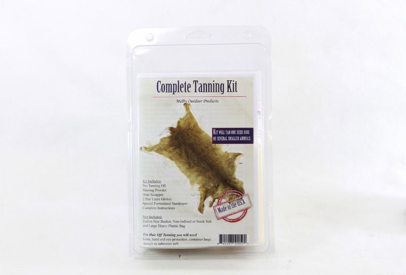 MELBY OUTDOOR PRODUCTS COMPLETE HOME TANNING KIT KITS HIDE HIDES FUR FURS