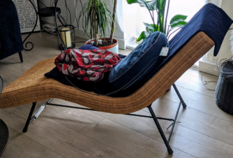 New with tags Habitat Chaise Lounge, Sofa, Chair Natural Rattan | in