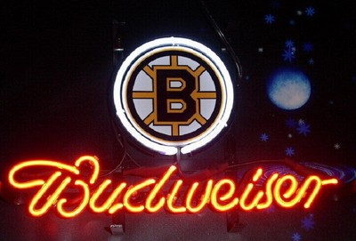  Boston Bruins Neon Sign 17''x14'' Lamp Man Cave Beer Bar Decor Glass Club SY