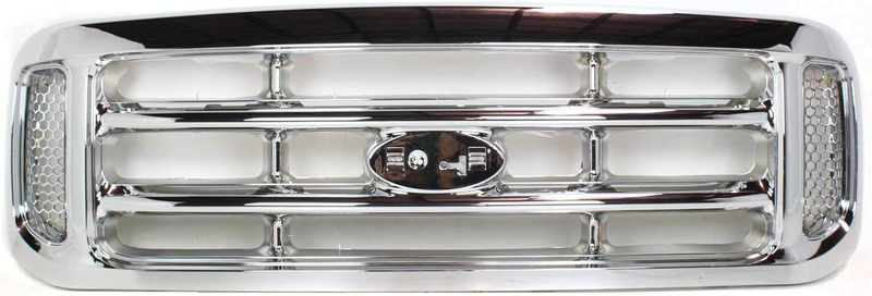 Grille Assembly for Ford F-250 F-350 F-450 Super Duty 1999-2004 Chrome Shell