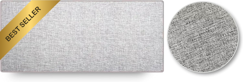 Mouse Pad, Linen Cotton Large Desk Mat (70X30Cm) (Light Gray)