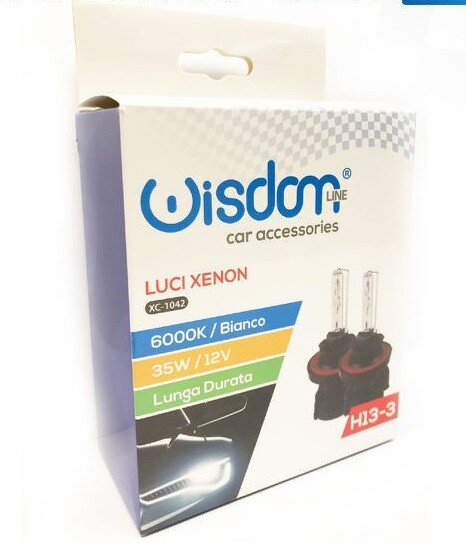2 Lampadine Lampade Auto Xenon Xeno H13-3 6000K 35W 12V Bianco XC-1042 wis