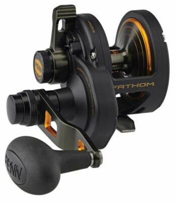 Penn FATHOM 15 LEVER DRAG 2 Speed Overhead Reel FTH15XNLD2 + Warranty 