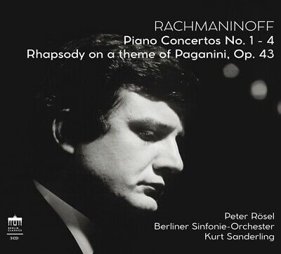 RACHMANINOFF:PIANO CONCERTOS & PAGANINI RHAPSODY -  3 CD NEW+