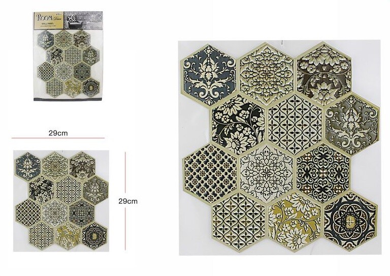 3D Piastrella Mattonella Adesivo da Parete Muro Pannello 30x30cm 65064 dfh