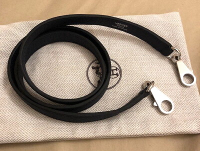 Hermes Togo Navy Blue Or Dark Brown (Dark Chocolate) Shoulder Strap Kelly/Borido
