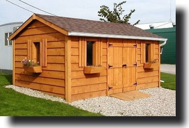 sheds, garden sheds - solid wood - european style