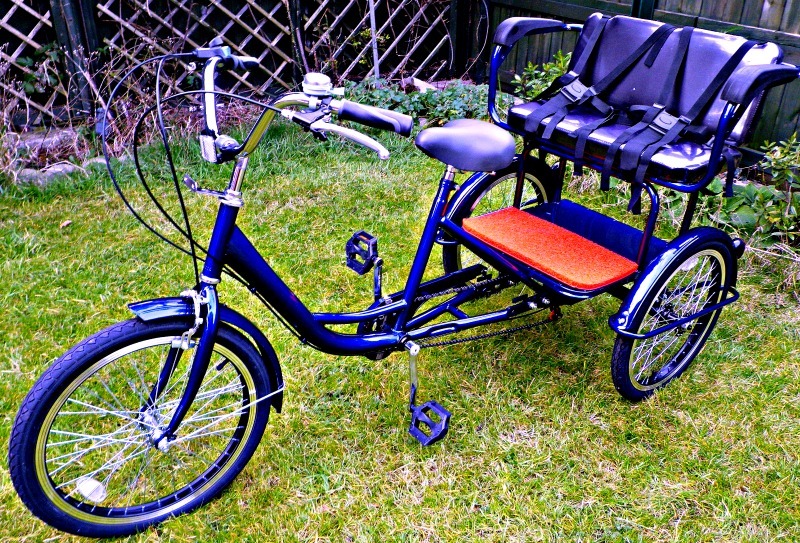 Adult Electric Tricycle 2 Child Seats + Hood NEW TrikidooStyle Rickshaw