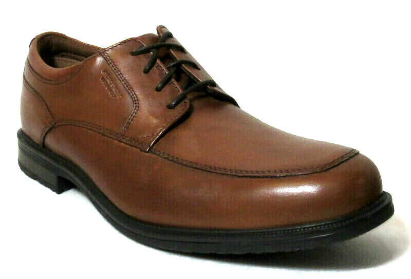 

МУЖСКИЕ ВОДОНЕПРОНИЦАЕМЫЕ КОЖАНЫЕ ТУФЛИ ROCKPORT ESSENTIAL DETAILS II APRON TOE V81485, Tan antique