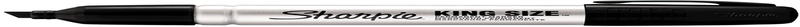 Sharpie Pro King Size Permanent Markers, Chisel Tip, Black, 