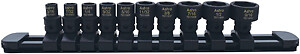 Astro Pneumatic 78110 10 Piece 1/4'' Drive Sae Low Profile Nano Impact Socket Set
