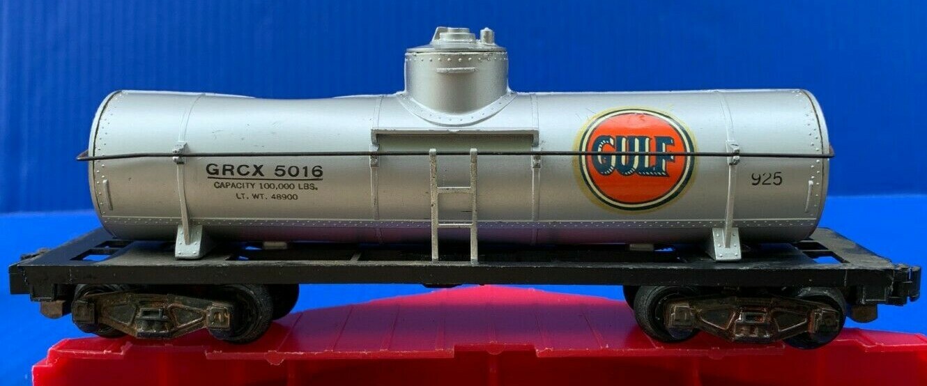 American Flyer 鉄道模型セット Vintage 1950's American Flyer Gulf Oil Tanker Car #925 S
