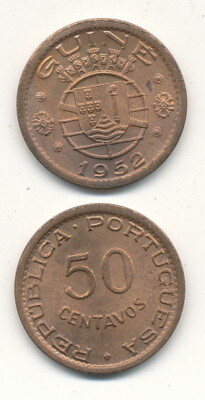 Portugal Guinea / Guinea-Bissau - 50 Centavos 1952 UNC