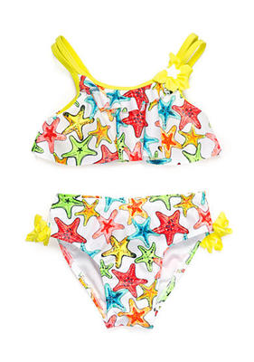 FLAPDOODLES Toddler Girls' 3T Starfish 2-Pc. Bikini Swim Set NWT