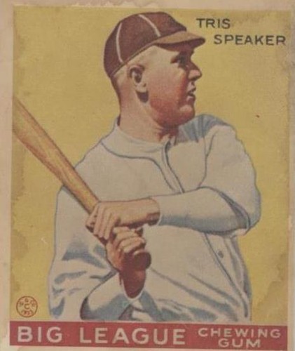 1933 Goudey Big League Chewing Gum - Tris Speaker #89